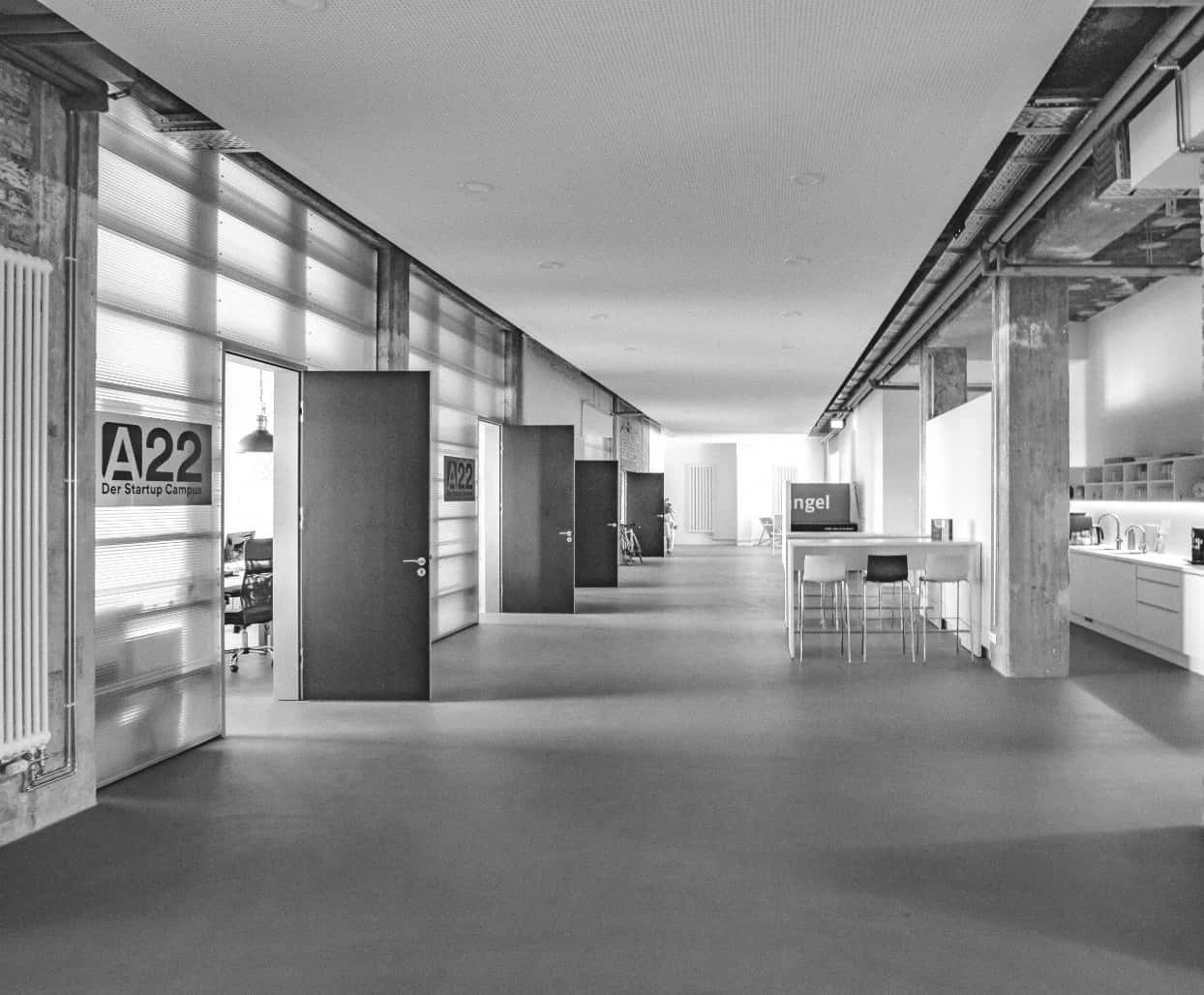 Blick in das ressourcenmangel-Büro