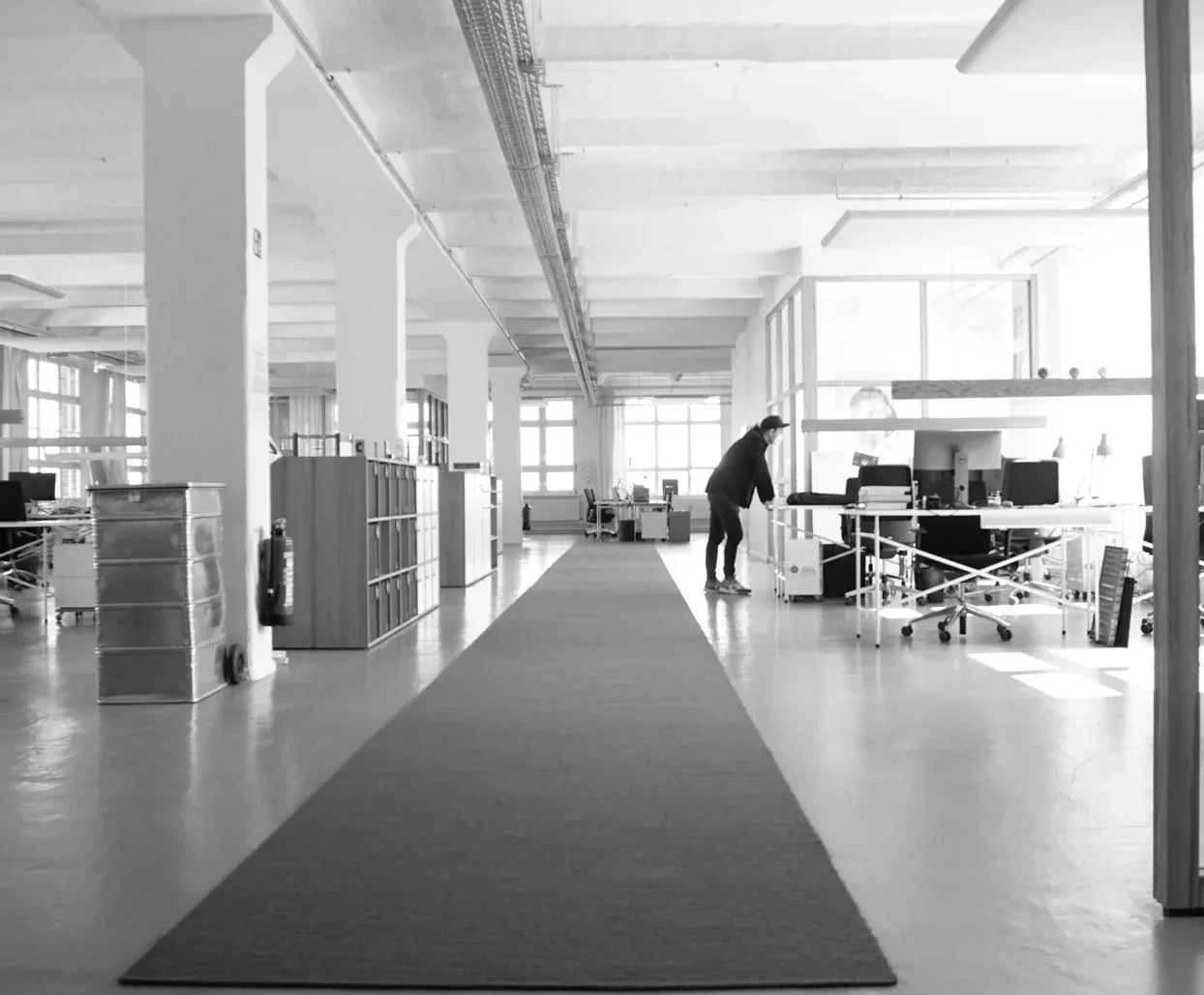 Blick in das Büro von ressourcenmangel